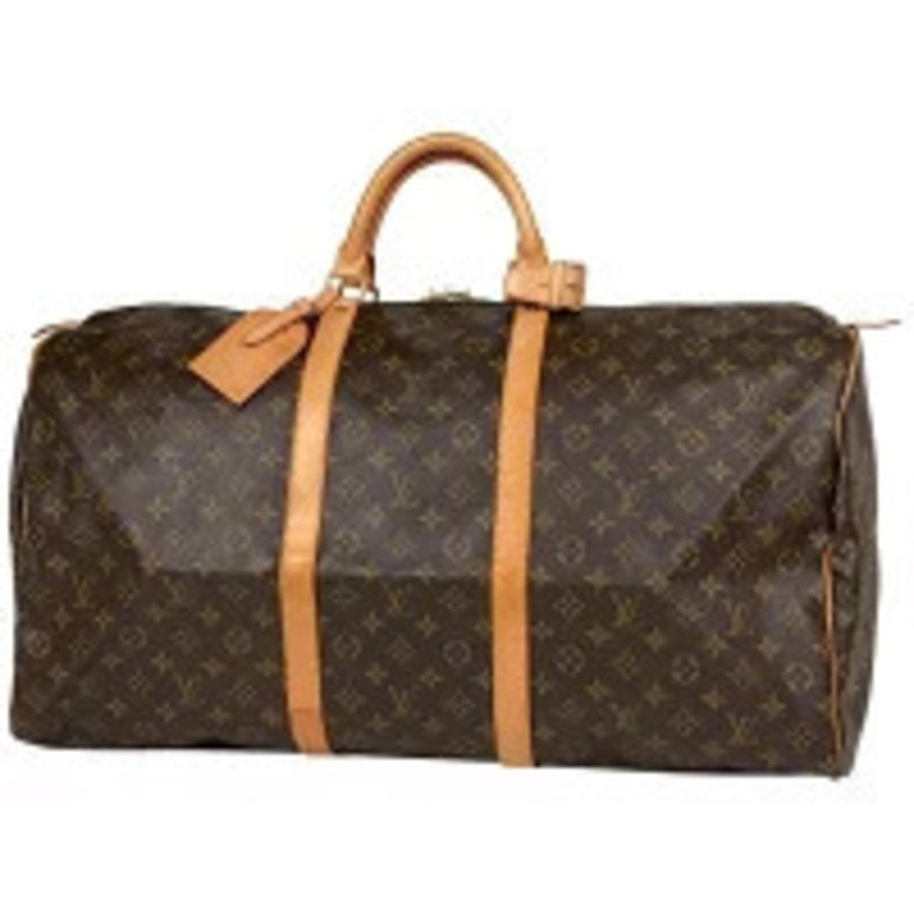 Louis Vuitton Keepall Handbag Travel Business Boston Bag Monogram Brown